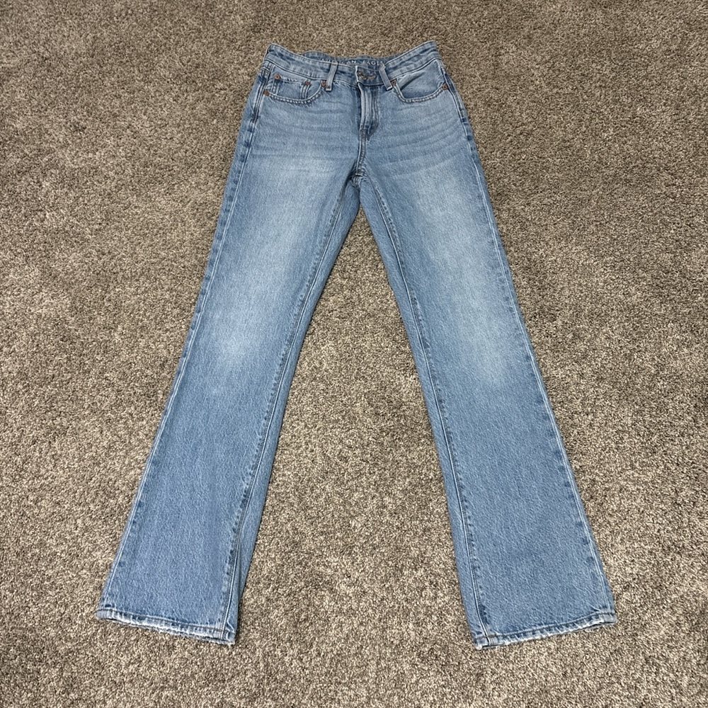 American Eagle Outfitters Sky Blue Wide Leg Jeans